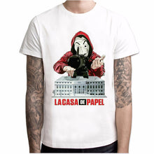 Load image into Gallery viewer, T shirt men Funny Design La Casa De Papel T Shirt Money Heist Tees TV Series Tshirts Men Short Sleeve House of Paper T-Shirt